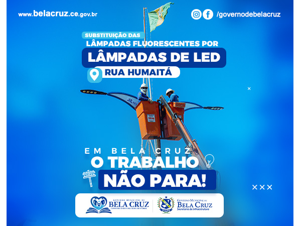 Substituição das lâmpadas fluorescentes pelas lâmpadas LED,